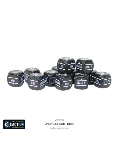 BOLT ACTION: ORDERS DICE PACK BLACK