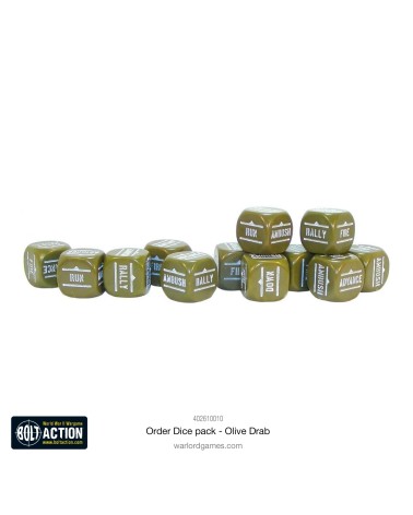 BOLT ACTION: ORDERS DICE PACK OLIVE DRAB
