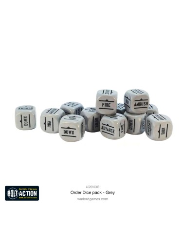BOLT ACTION: ORDERS DICE PACK GREY