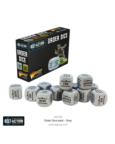 BOLT ACTION: ORDERS DICE PACK GREY