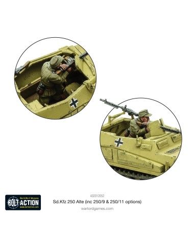 SD.KFZ. 250 (ALTE) HALF-TRACK (OPTIONS TO MAKE 250/1, 250/9 OR 250/11 VARIANTS)