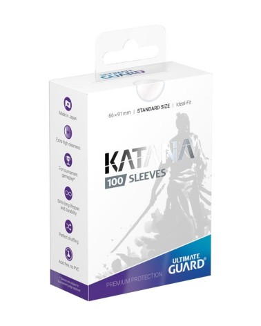 ULTIMATE GUARD KATANA SLEEVES TAMAÑO STANDARD TRANSPARENTE (100)
