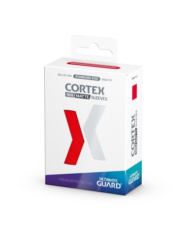 ULTIMATE GUARD CORTEX SLEEVES TAMAÑO ESTÁNDAR ROJO MATE (100)