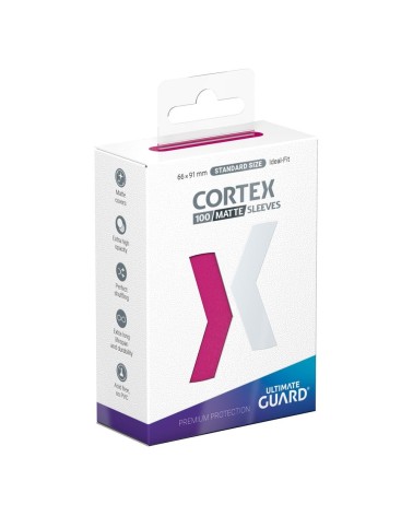 ULTIMATE GUARD CORTEX SLEEVES TAMAÑO ESTÁNDAR ROSA MATE (100)