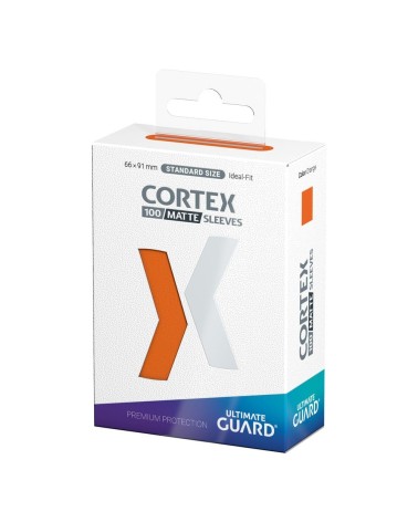 ULTIMATE GUARD CORTEX SLEEVES TAMAÑO ESTÁNDAR NARANJA MATE (100)