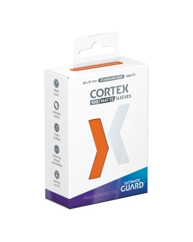 ULTIMATE GUARD CORTEX SLEEVES TAMAÑO ESTÁNDAR NARANJA MATE (100)