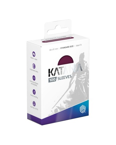 ULTIMATE GUARD KATANA SLEEVES TAMAÑO ESTÁNDAR RADIANT PLUM (100)