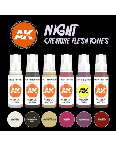NIGHT CREATURE FLESH TONES COLORS SET