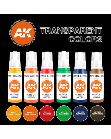 TRANSPARENT COLORS SET