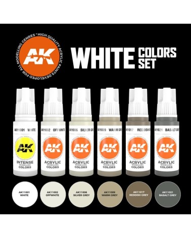 WHITE COLORS SET