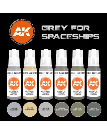 GREY FOR SPACE SHIP COLORS SET