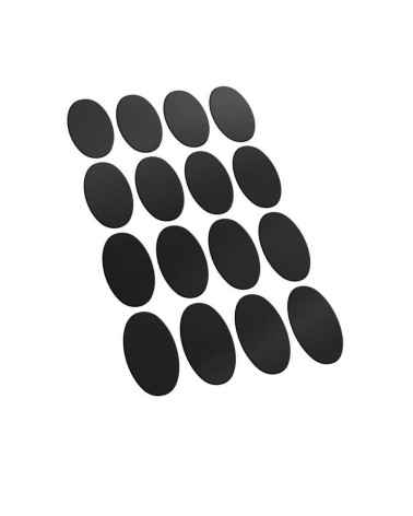 SELF-ADHESIVE MAGNETIC BASES OVAL 60X35MM X16