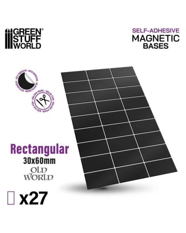 copia de SELF-ADHESIVE MAGNETIC BASES RECTANGULAR 30X60MM X27
