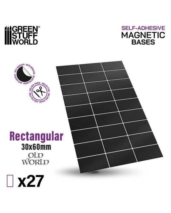 copia de SELF-ADHESIVE MAGNETIC BASES RECTANGULAR 30X60MM X27