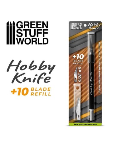 BLACK HOBBY KNIFE WITH SPARE BLADES