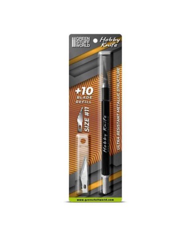 BLACK HOBBY KNIFE WITH SPARE BLADES