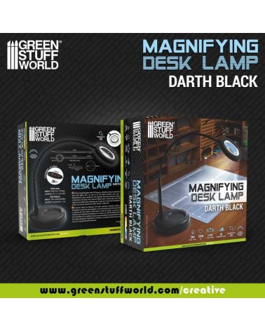 MAGNIFYING DESK LAMP - NEGRO/BLACK