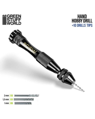 BLACK HAND DRILL WITH 10X DRILL BITS