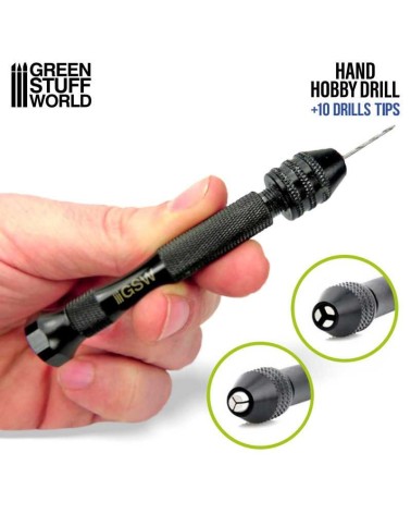 BLACK HAND DRILL WITH 10X DRILL BITS