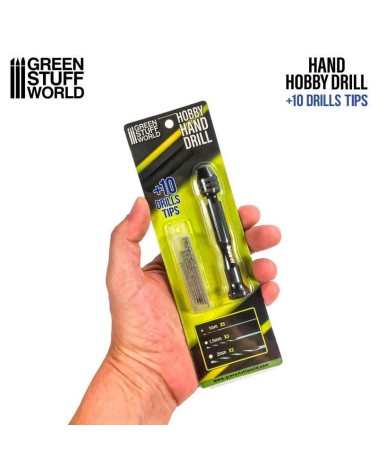 BLACK HAND DRILL WITH 10X DRILL BITS