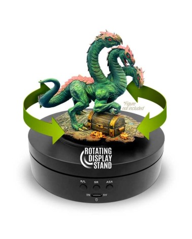 ROTATING DISPLAY STAND - TURNPLATE 136MM USB/BATTERIES