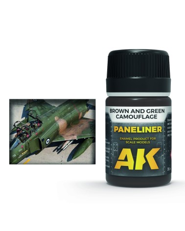 BROWN AND GREEN CAMOUFLAGE PANELINER 35ML